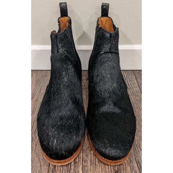 Intropia Leather and Calf Hair Black Short Boots Size EU 40 - Picture 2 of 13